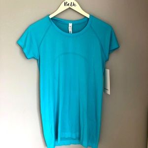 Lululemon Swiftly Tech Short Sleeve Electric Turquoise size 8 NWT